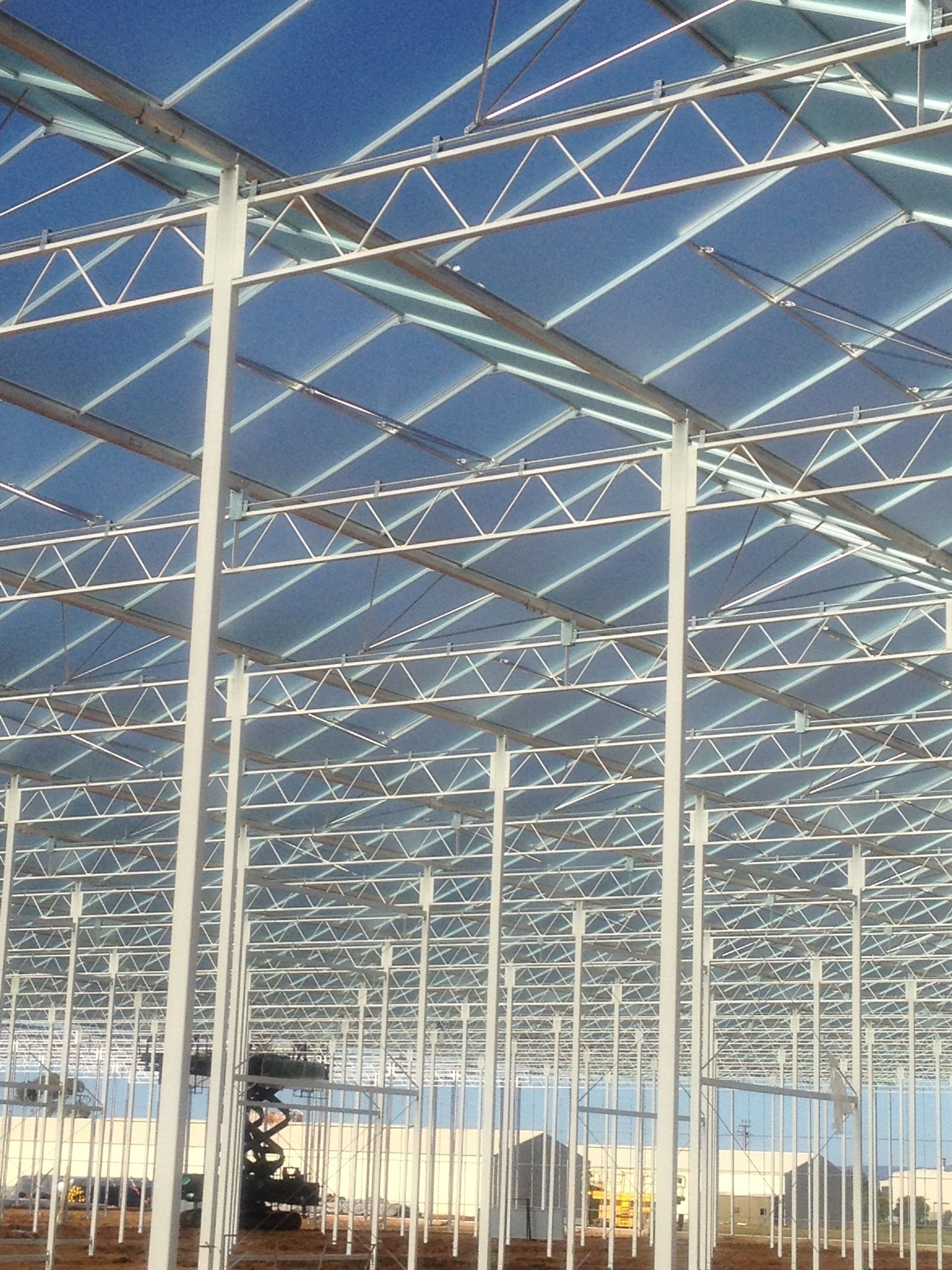 Aluminium roof systems for Greenhouses