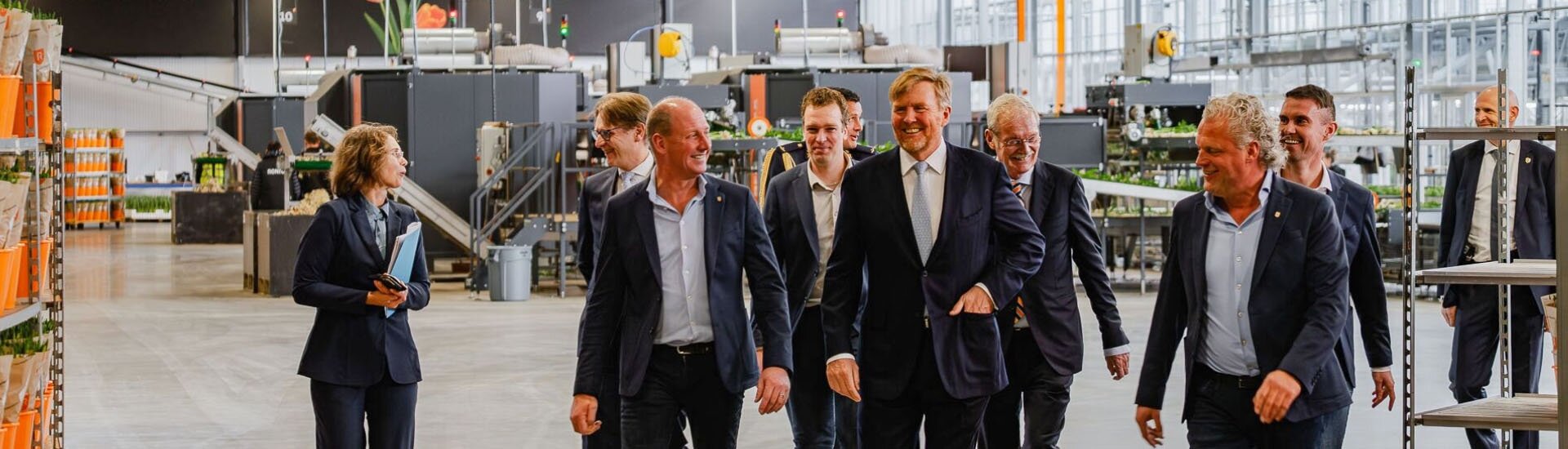 Visita real al proyecto de tulipanes Ronico en Holanda Septentrional