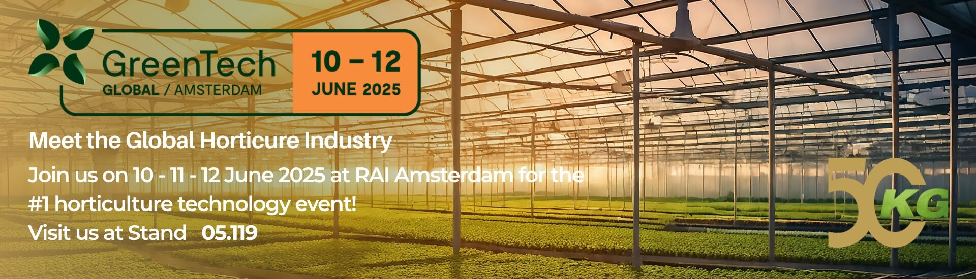 KG Systems & KG Greenhouses en GreenTech Amsterdam 2025