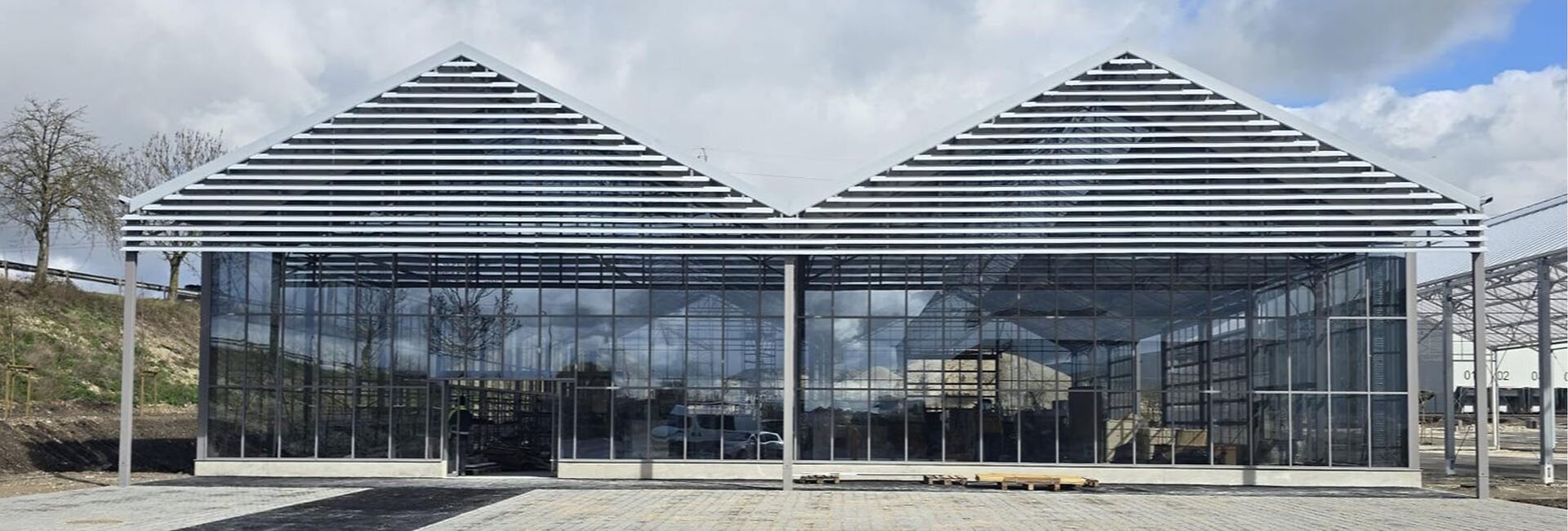 Projet France – Serre à grande portée moderne de 1 100 m²